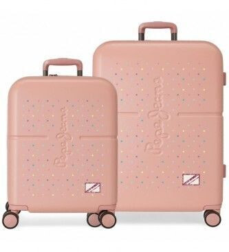 Pepe Jeans Carina Ensemble de bagages rose clair femme (6729524)