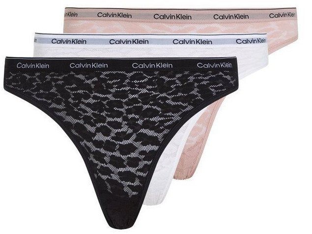 Calvin Klein 3-Pack Slips (000QD5069E) black/white/subdued