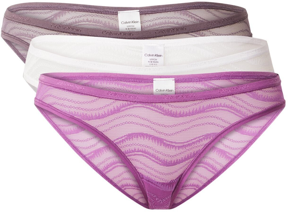 Calvin Klein 3-Pack Panties (000QD5203E) dahlia vintage/violet/white