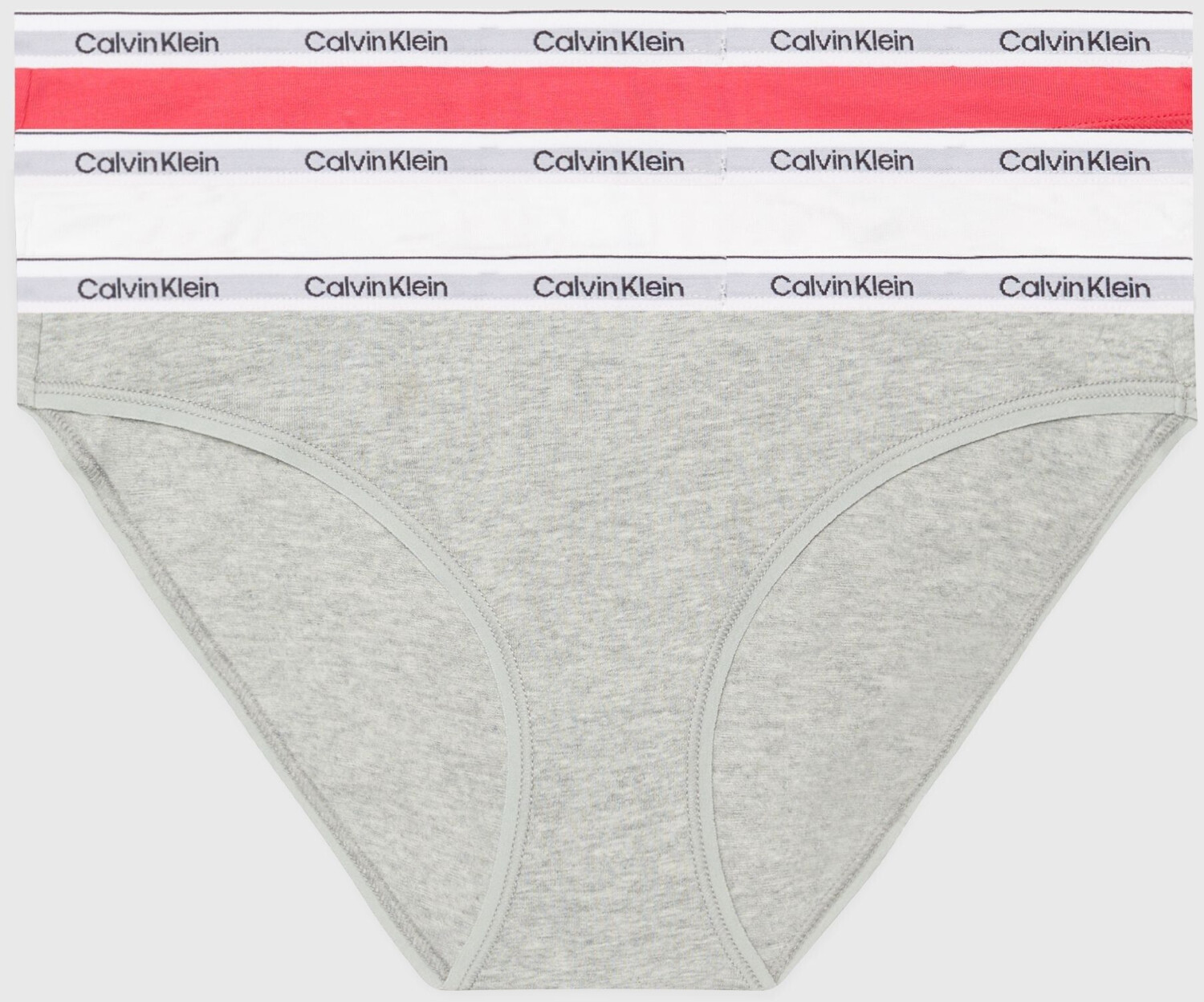 Calvin Klein 3-Pack Slip (000QD5207E) azalea/white/grey heather