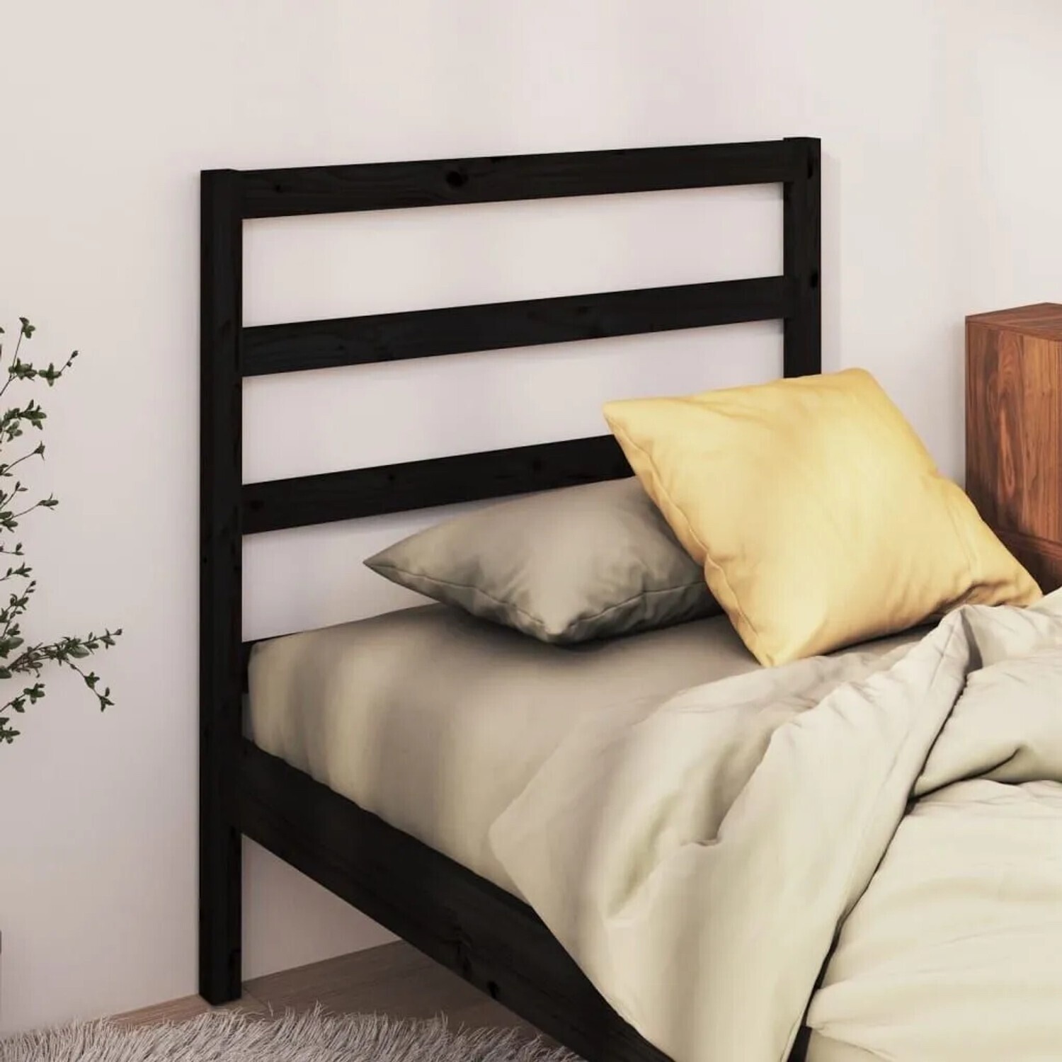 vidaXL Headboard solid pine wood 96x100cm (817624)