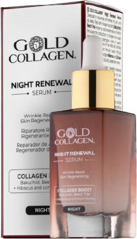Gold Collagen Night Renewal Serum (30 ml)