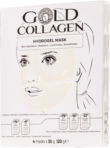 Gold Collagen Hydrogel Mask Set (4 x 30 g)