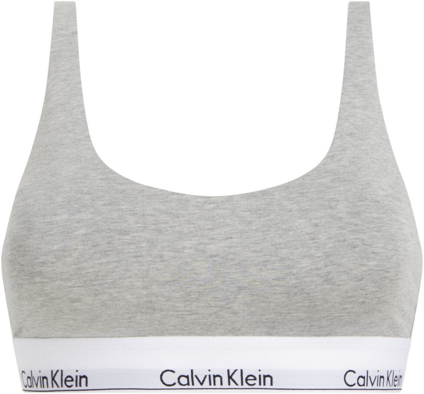 Calvin Klein Lightly Lined Bralette (000QF7586E) grey heather
