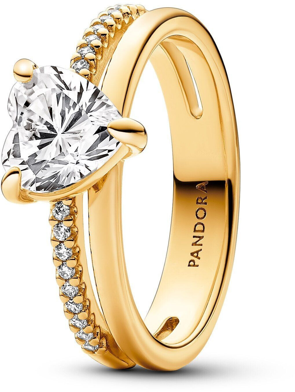Pandora Double Band Heart Ring (163100C01)