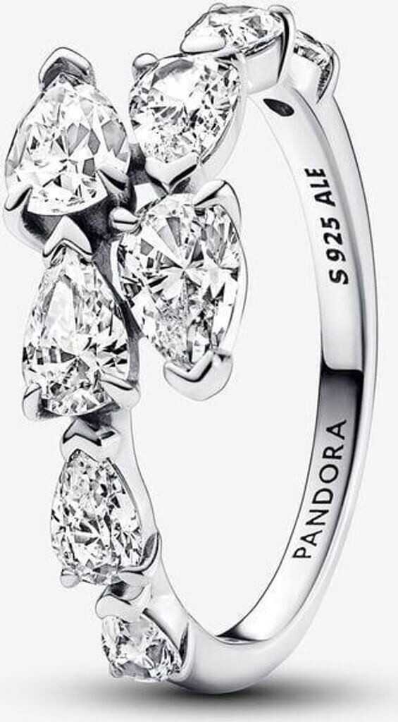 Pandora Sparkling Overlapping Band Ring (193004C01)