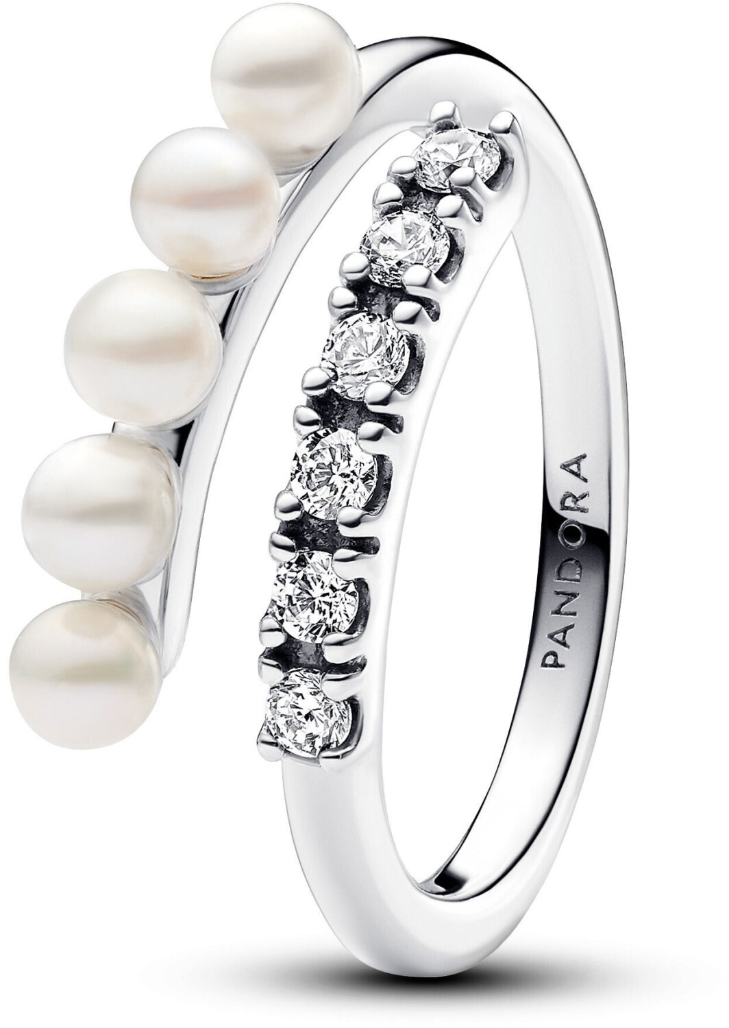 Pandora Behandelte Süßwasserzuchtperlen & Pavé Offener Ring (193145C01)