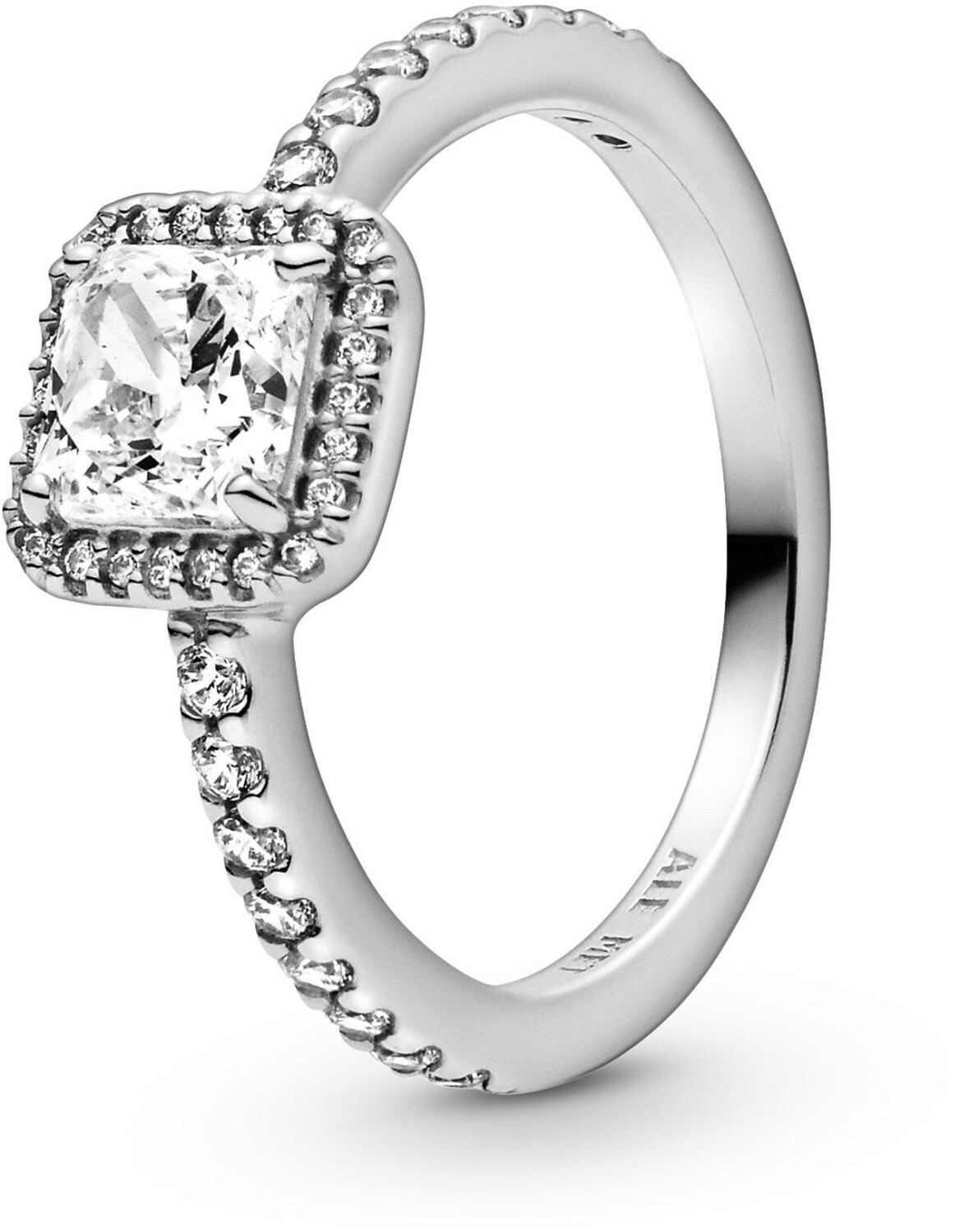 Pandora Square Sparkle Halo Ring (198863C01)