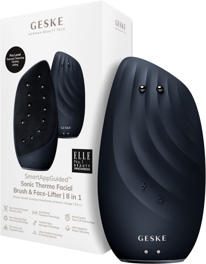 Geske SmartAppGuided Sonic Thermo Facial Brush & Face Lifter 8 in 1