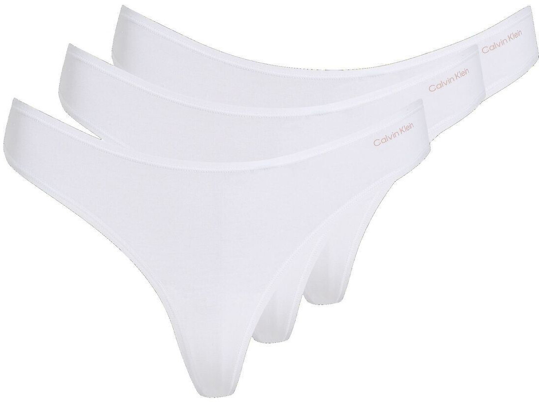 Calvin Klein 3-Pack Thong (000QD5217E) white