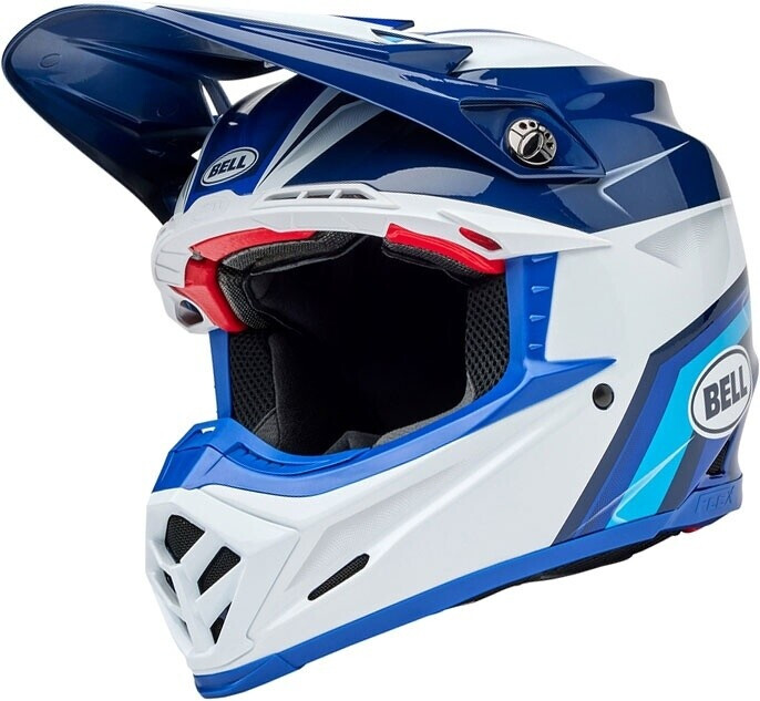 Bell Moto-9S Flex Merchant bleu/blanc