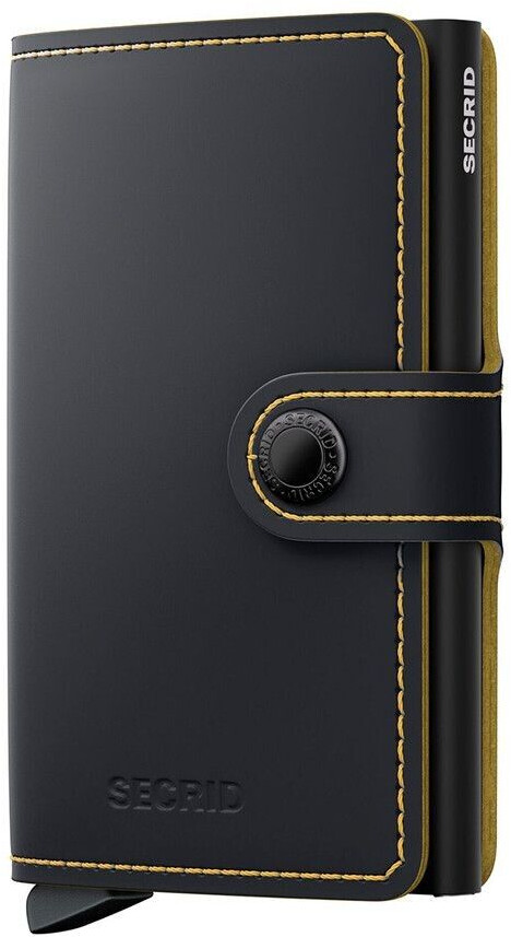 Secrid Miniwallet matte black/ochre