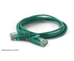 Wantec Grün 1 m Cat6a U/UTP (UTP) (7327)