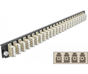 DeLock 43371 19'' Spleißbox Frontblende 24 Port LC Quad beige