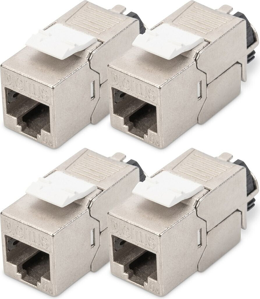 Digitus CAT 6A Keystone Jack shielded 4 pcs. tool free connection (DN-93617-4)