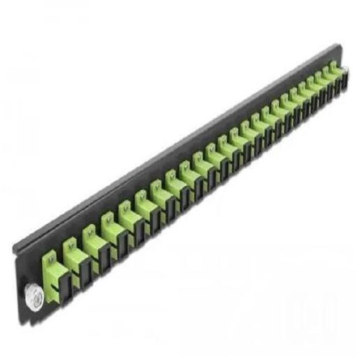DeLock 43356 19'' Spleißbox Frontblende 24 Port SC Simplex lindgrün
