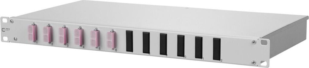 Metz Connect OpDAT fix 6xSC-D OM4 splice 1HE/12gr 12Pgt 6Kup/vio CSH (150257BB06-F)