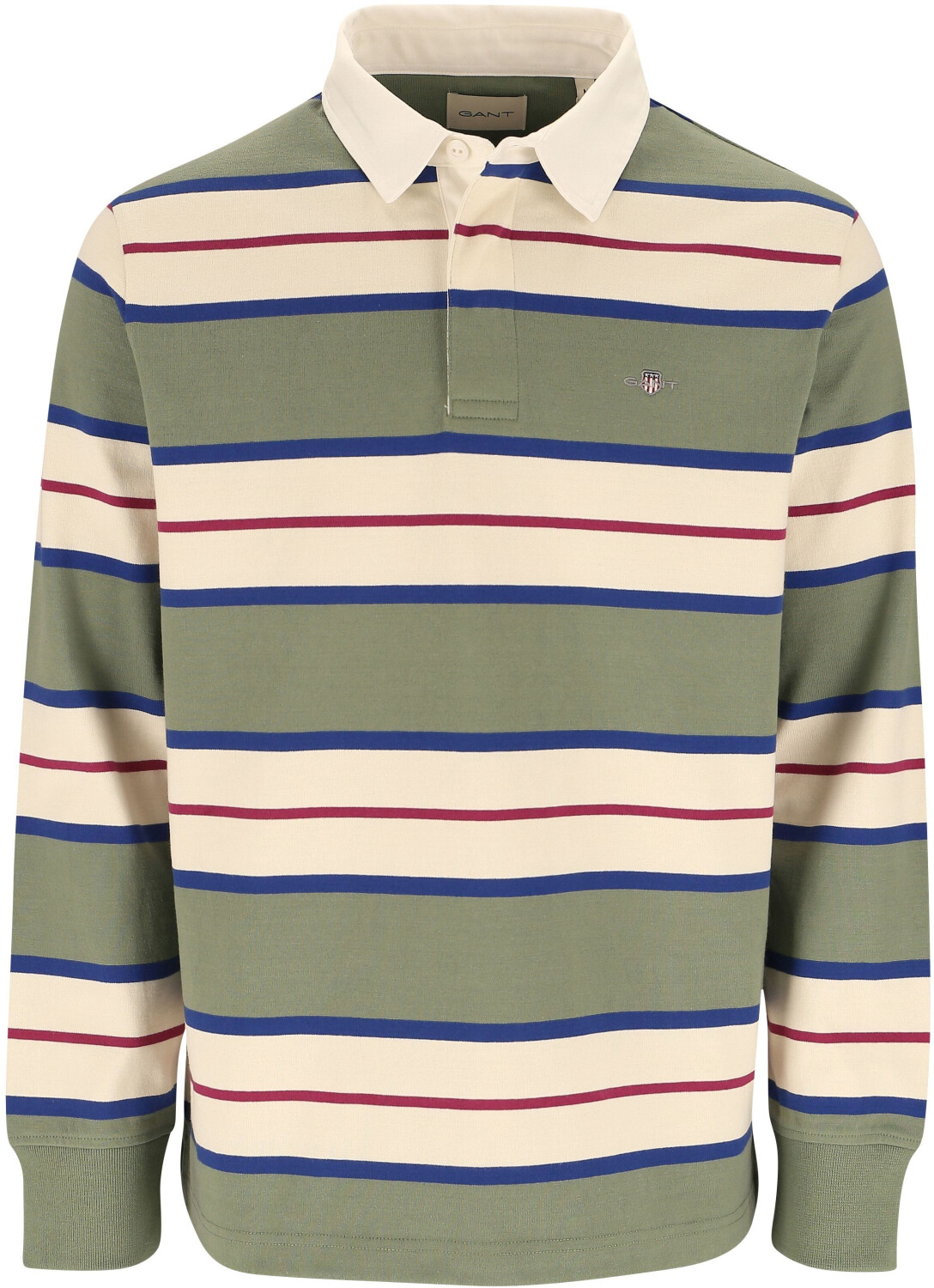 GANT Striped Heavy Rugger Shirt (2013063) pastel green