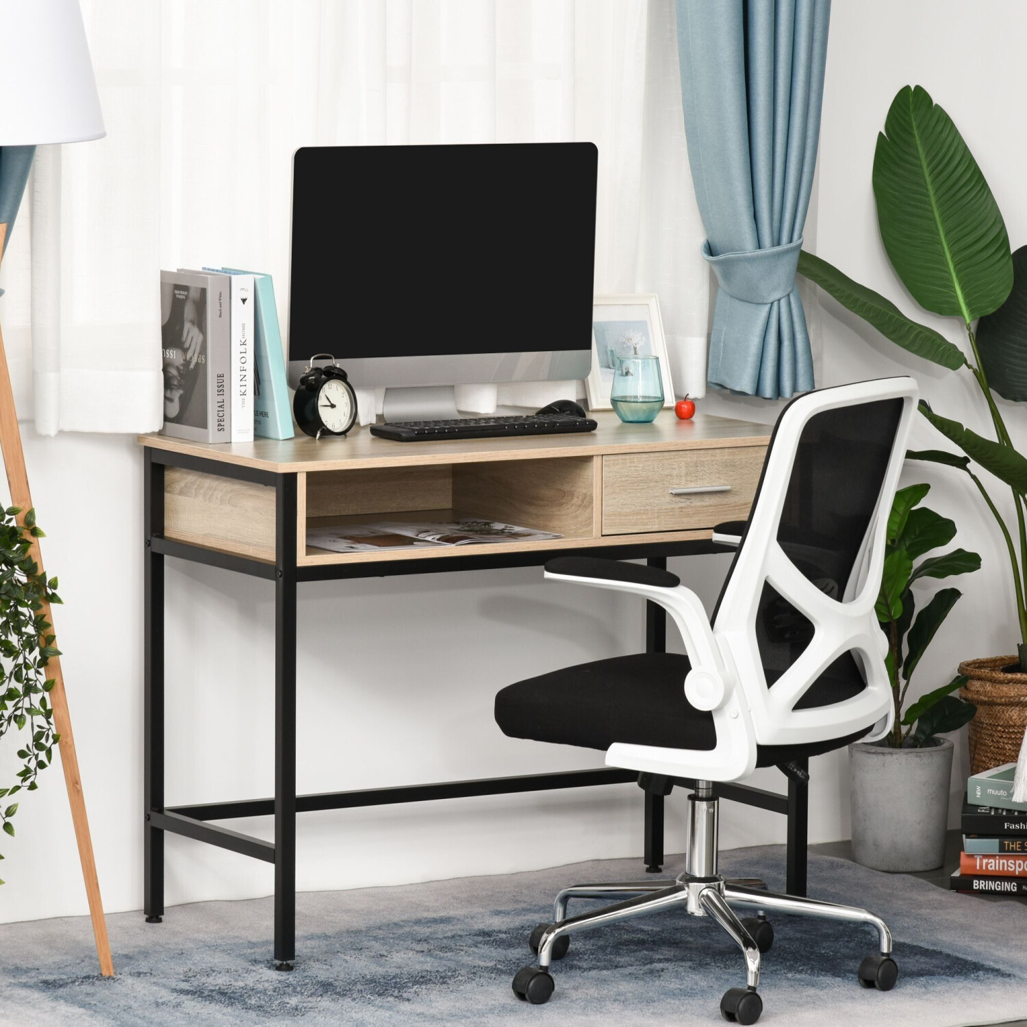 HomCom Bureau Informatique Industriel bois
