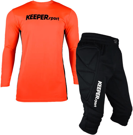 KEEPERsport Goalkeeper jersey set long sleeves (661382) red