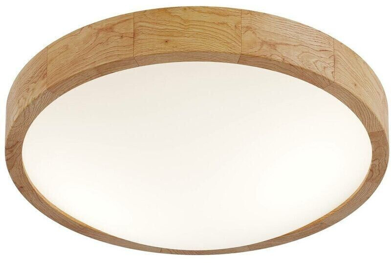 XXXL Ceiling light Anello, old oak, wood, oak round 8 cm