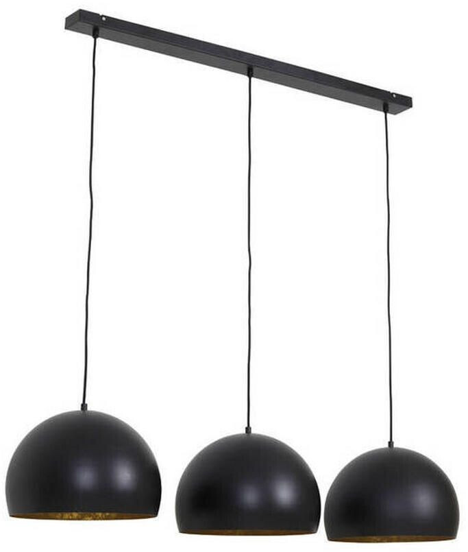 Light & Living Hanging lamp Jaicey, black, gold, metal round 33x25x120 cm