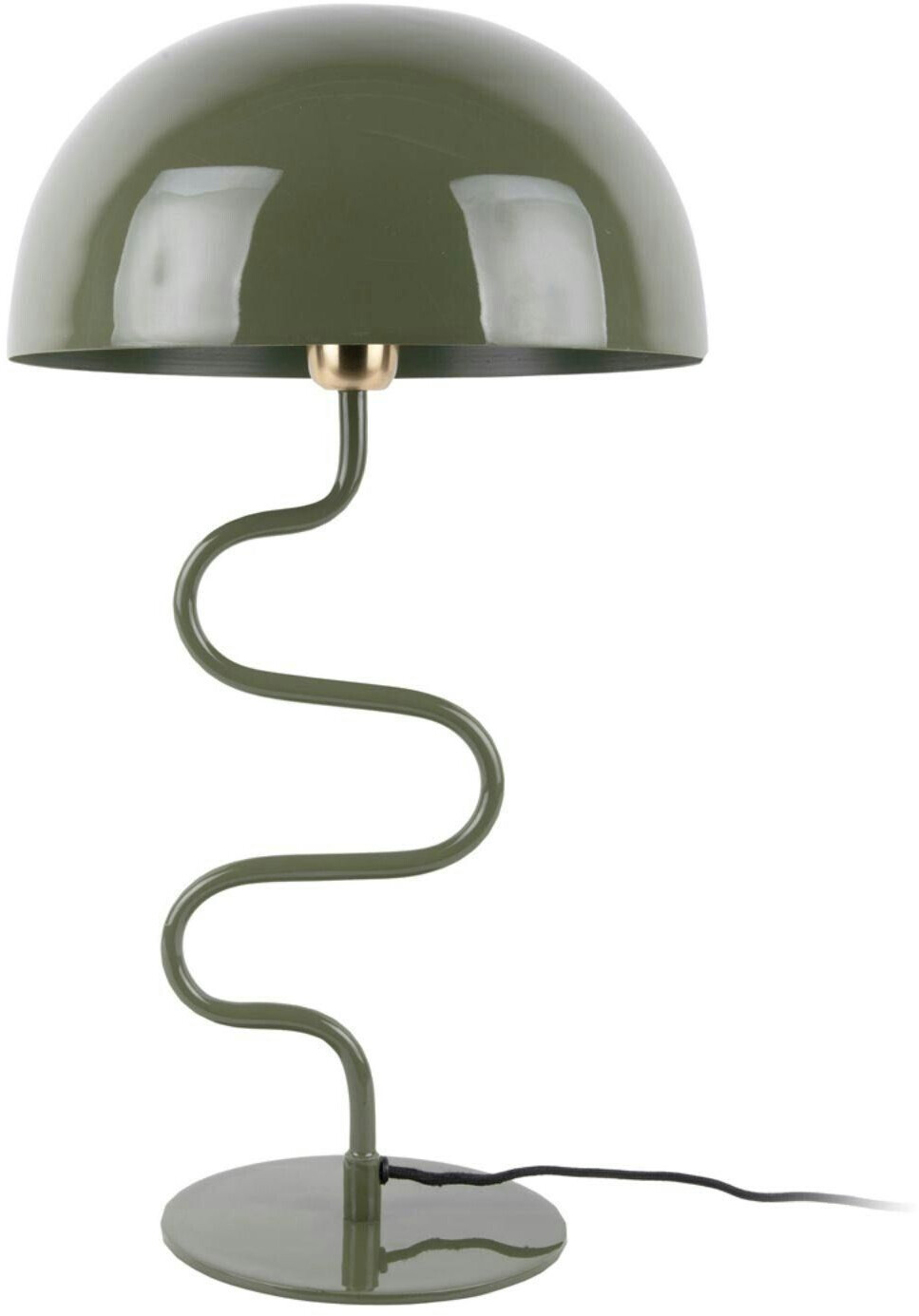 Present Time Table lamp Twist, olive green, metal, 31x54x31 cm