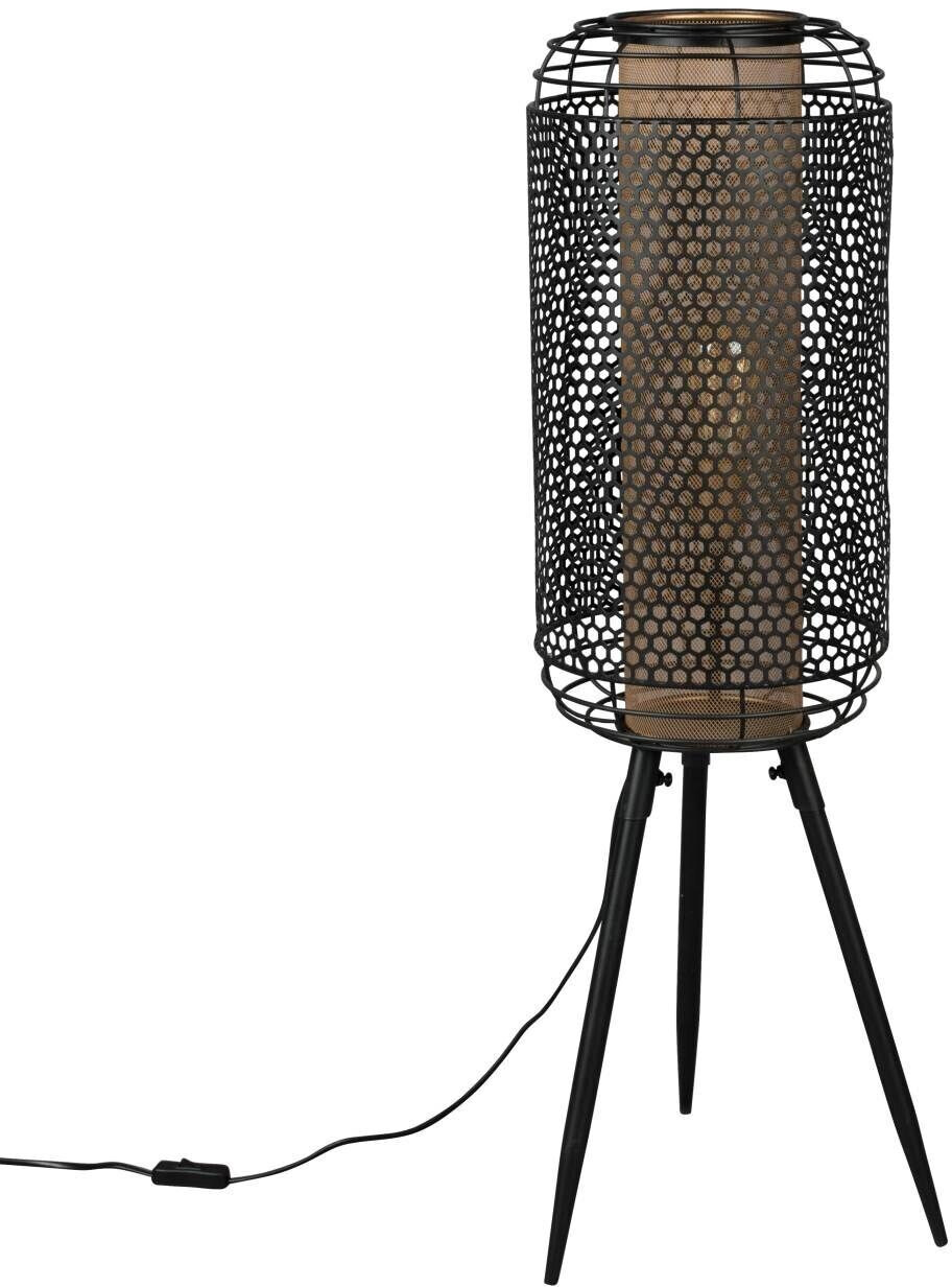 Dutchbone Floor lamp, brass, metal, oval, oval