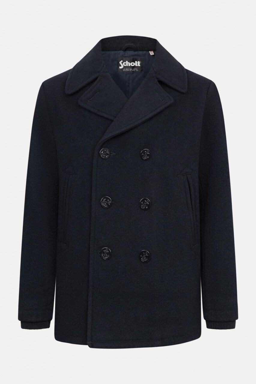 Schott N.Y.C. Seacoat Caban Pea Coat Jacket