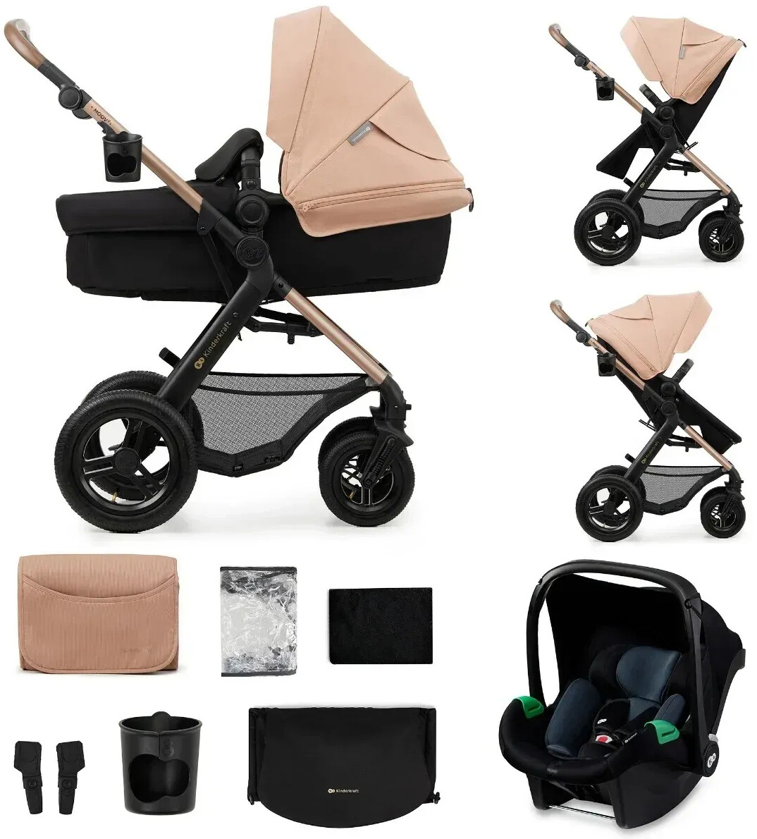 Kinderkraft 3in1 Moov 2 Air beige