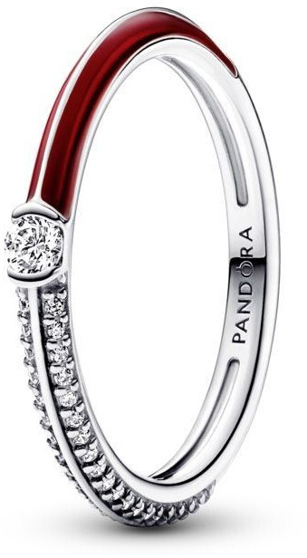 Pandora ME Pavé & Red Dual Ring (192528C01)