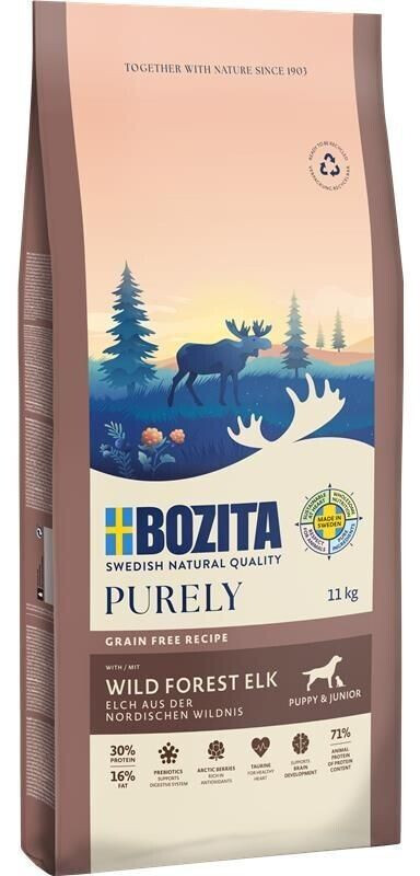 Bozita Purely Puppy & Junior Wild Forest Elk Grainfree Dry Dog Food 11kg
