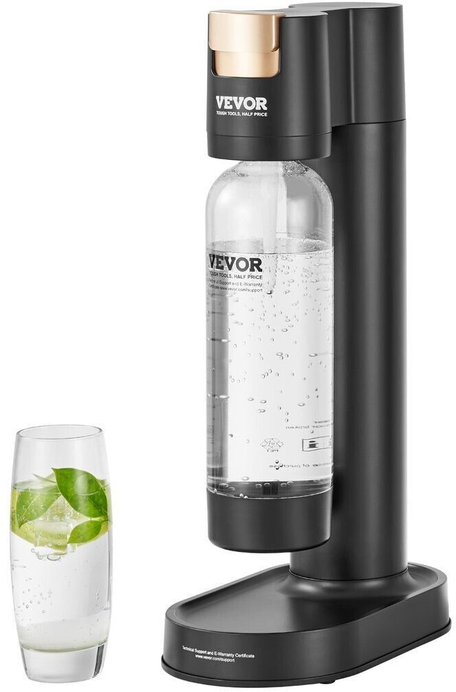 VEVOR Black soda maker including 1L PET bottle