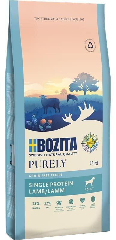 Bozita Purely Adult Single Protein Lamb Grain Free Dry Dog Food 11kg