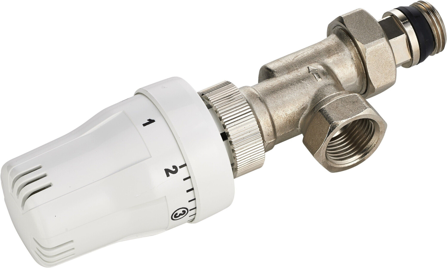 Noyon et Thiebault Robinet de radiateur thermostatique équerre inversé 15x21