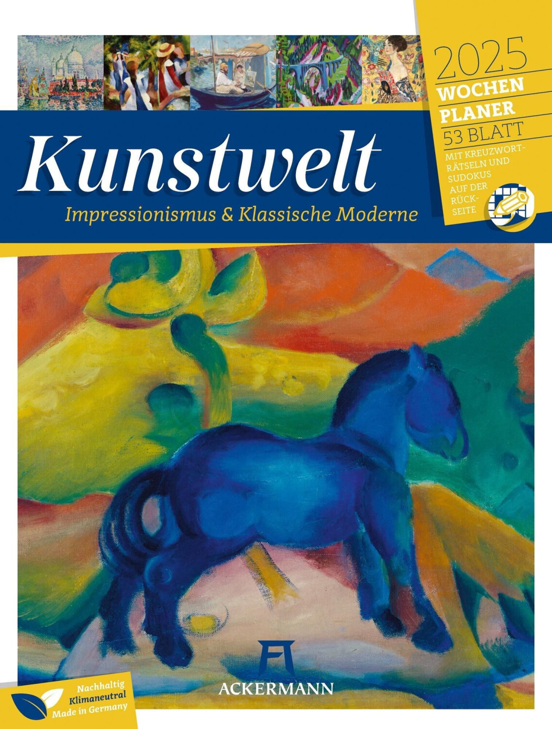Ackermann Kunstwelt Impressionismus und Klassische Moderne Wochenplaner 2025 25 x 33 cm (German)