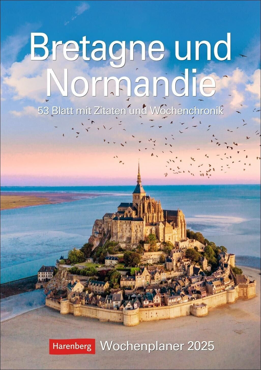 Harenberg Bretagne und Normandie Wochenplaner 2025 (German)