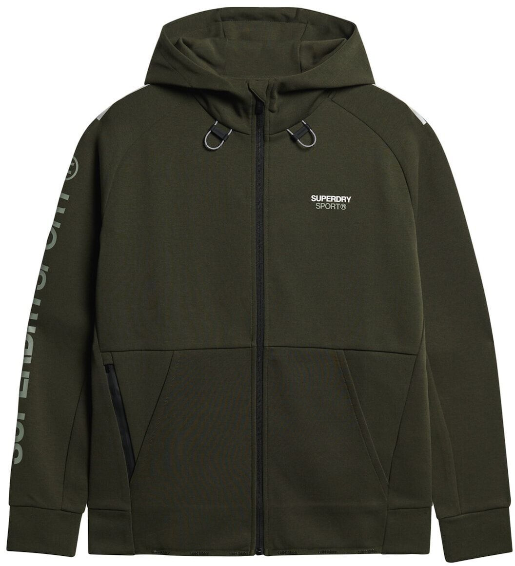 Superdry Sport Tech Logo Loose Full Zip Sweatshirt (M2013531A-ZC3) green