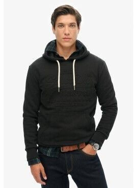 Superdry Embossed Vl Graphic Hoodie (M2013696A-12A) black