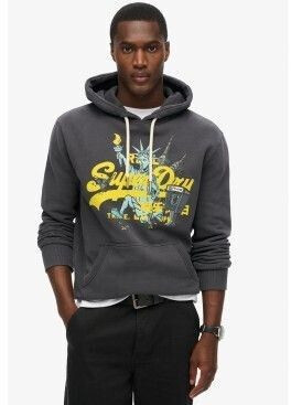 Superdry New York Vl Graphic Hoodie (M2013705A-04A) black