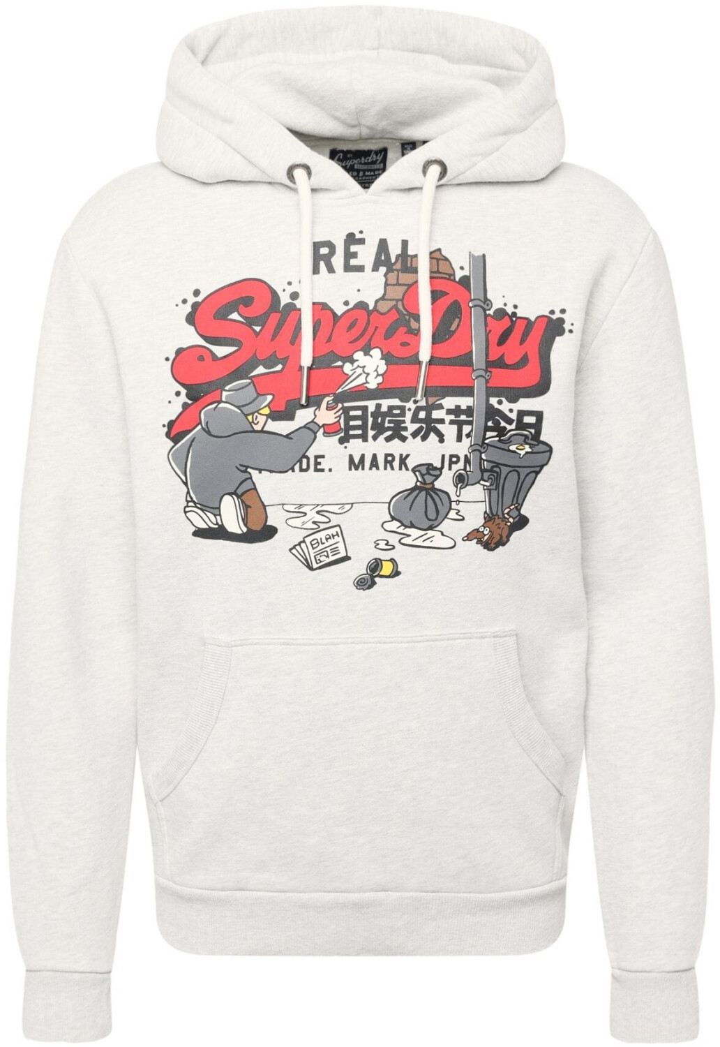 Superdry New York Vl Graphic Hoodie (M2013705A-5WB) grey