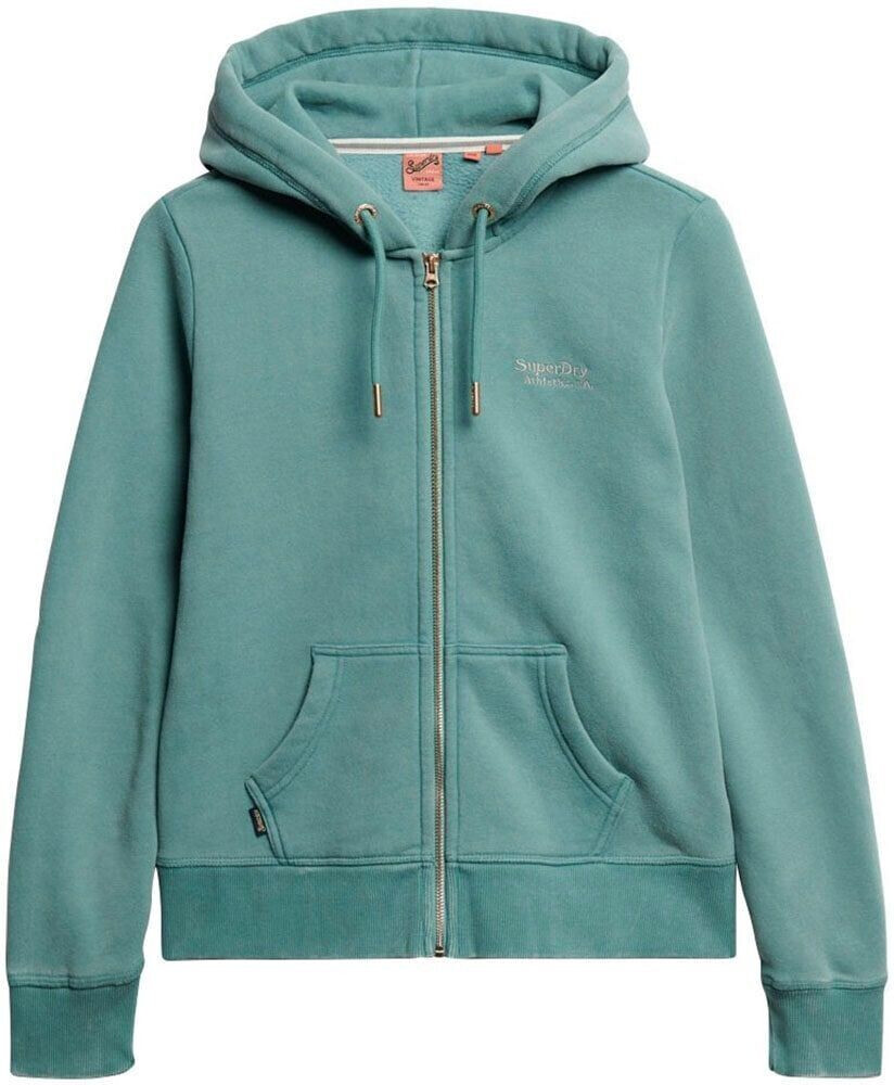 Superdry Essential Logo Full Zip Sweatshirt Woman (W2012047A-9H3) blue