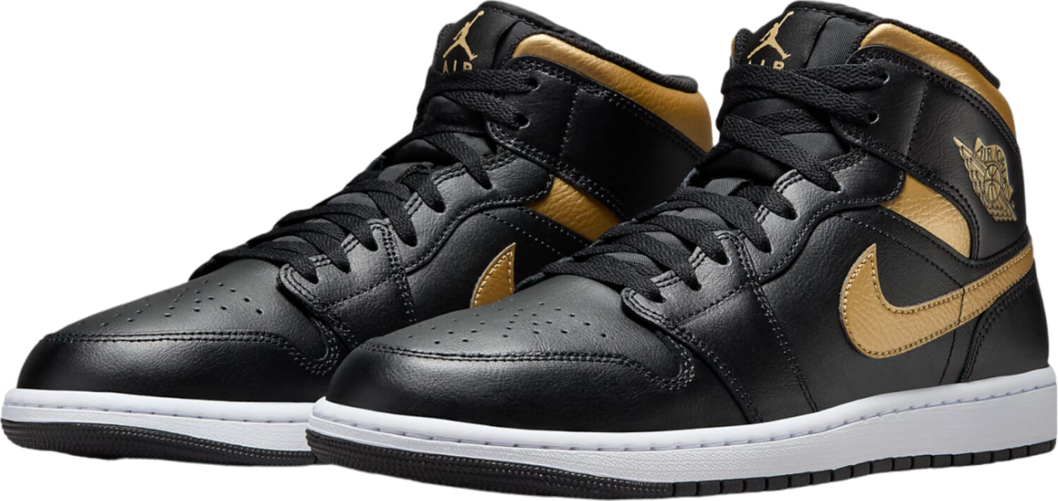 Nike Air Jordan 1 Mid DQ8426 black white metallic gold ab 97 96 Preisvergleich bei idealo