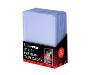 Ultra Pro 75pt Super Thick Toploader Card Holders – 25 Pack, Clear Rigid PVC For Jersey Cards
