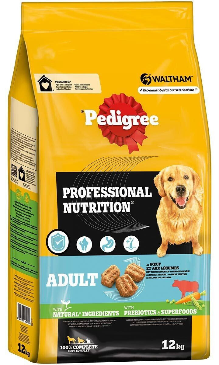 Pedigree Professional Nutrition Adult Beef & Vegetables dry dog food 12kg