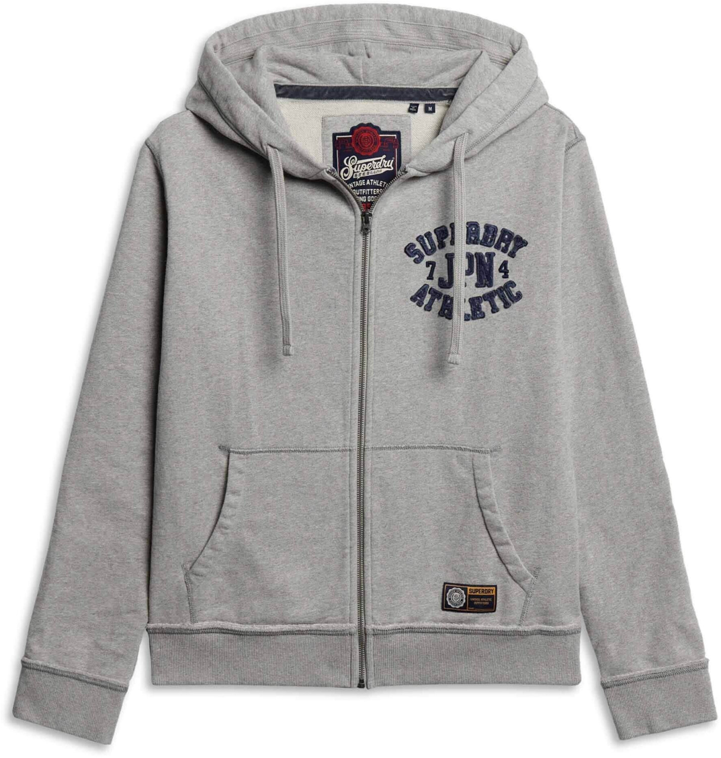 Superdry Vintage Athletic Full Zip Sweatshirt (M2014116A) light grey marl