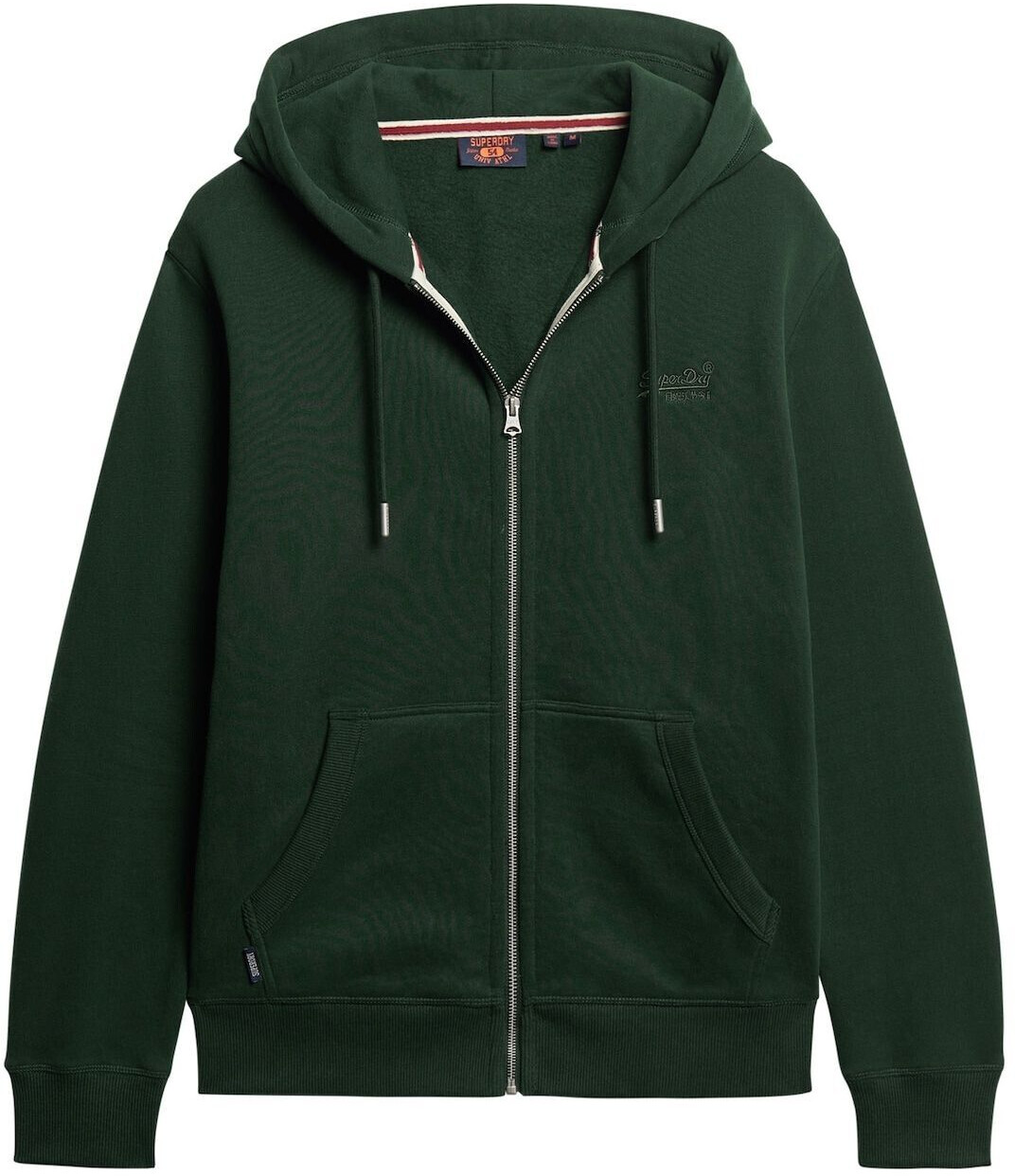 Superdry Essential Logo Full Zip Sweatshirt (M2013116A) forest green