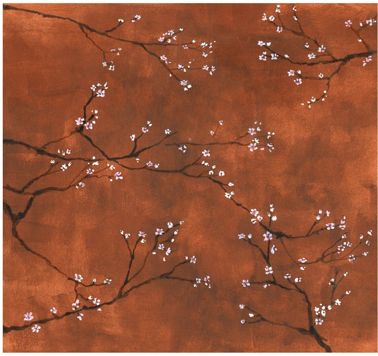 Art for the home Chinese bloesem terra 280 x 300 cm