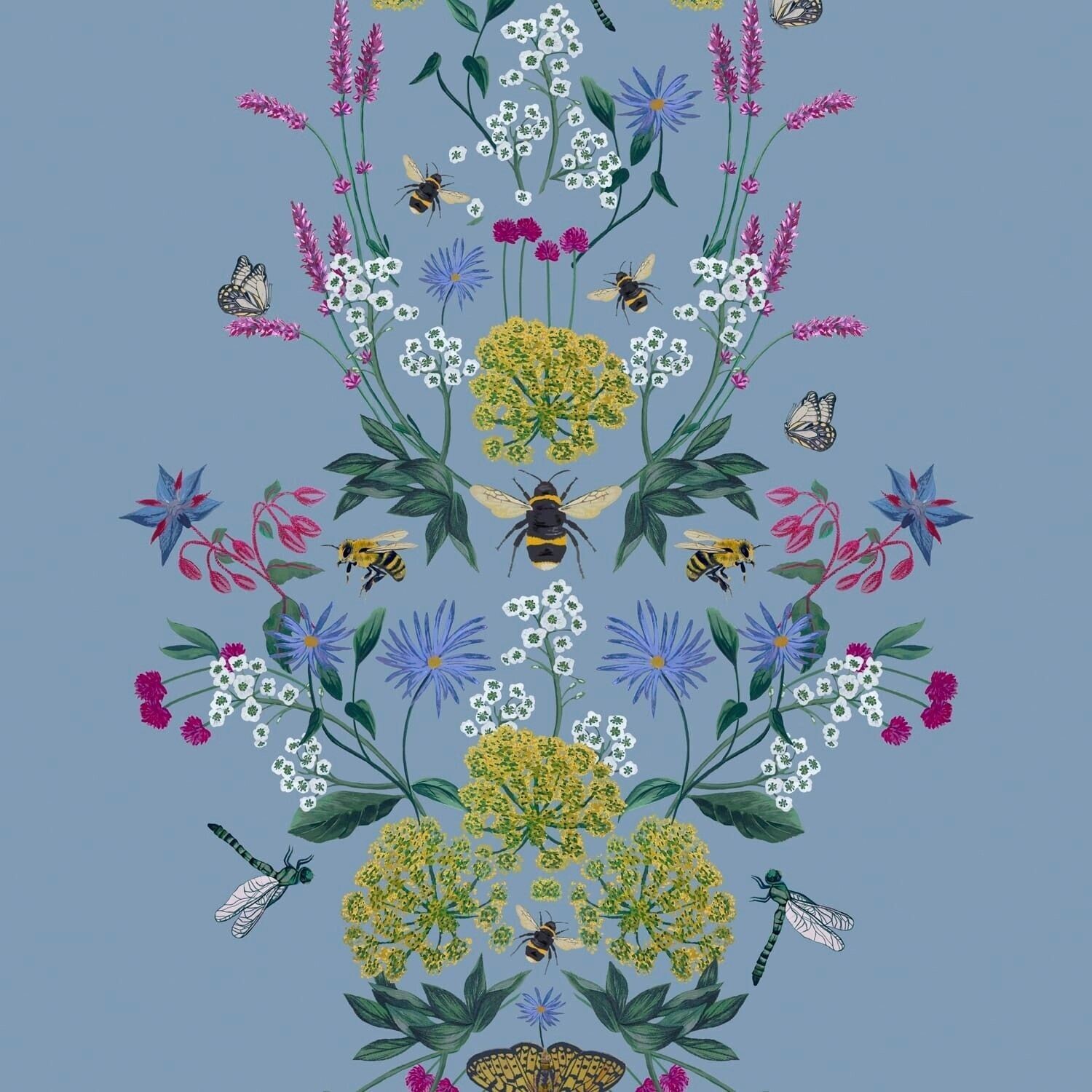 Joules Perfect Pollinators Haze Blue blue