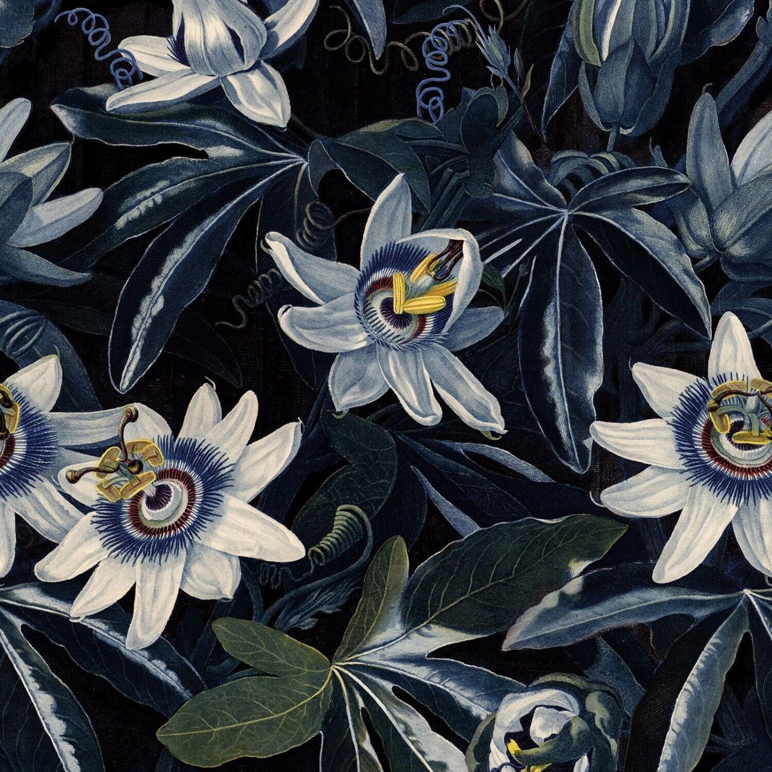 Art for the home Classic Chique bluees Blumenmeer 280 x 200 cm